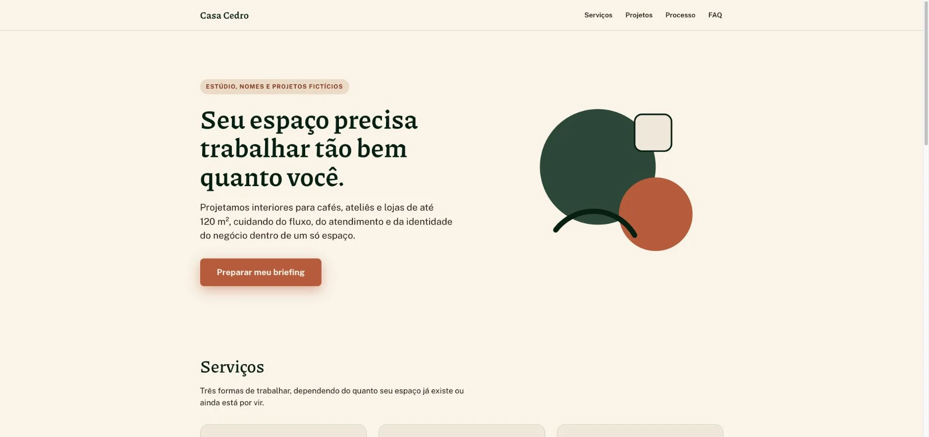 Site criado na prática de Artefatos e Claude Design